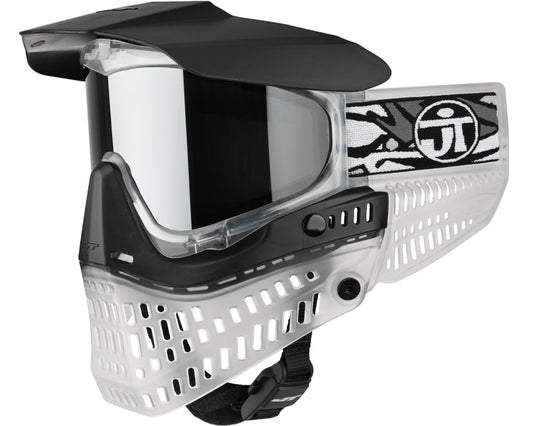 JT ProFlex Paintball Mask - Ice Series Clear w/ Prizm Chrome Lens