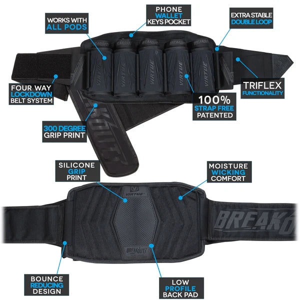 Virtue Breakout V2 Strapless Pack - All Black