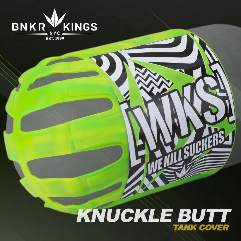 Bunkerkings Knuckle Butt Tank Cover - WKS Shred Lime
