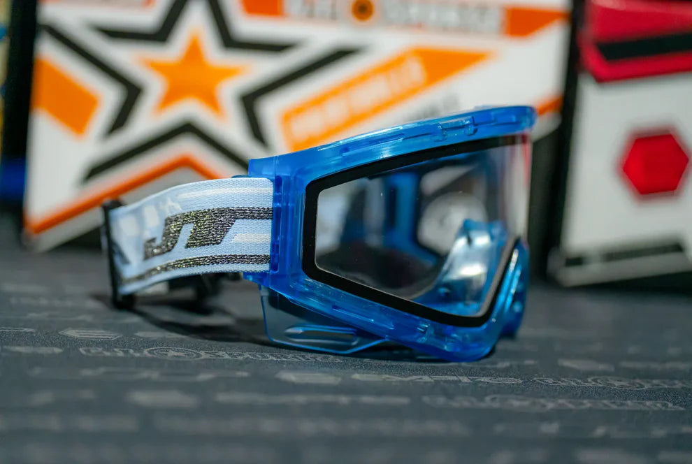 JT QLS Complete Goggle Frame - Ice Aquamarine W/ Clear Lens