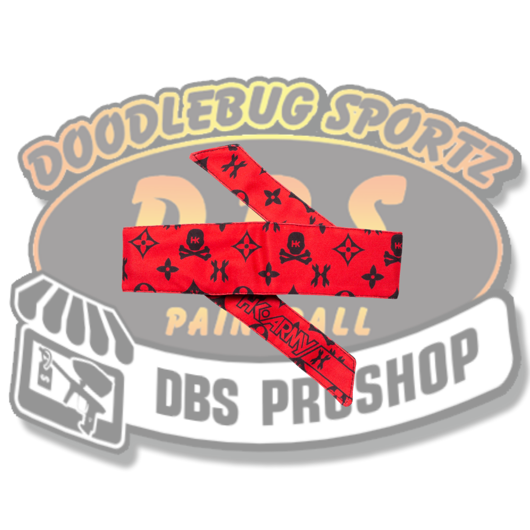 HK Head Band - Monogram Red/Black