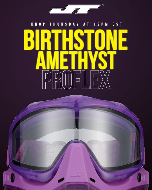JT Spectra Proflex LE Goggle - Feb Birthstone Ice - Amethyst w/magnet chin strap