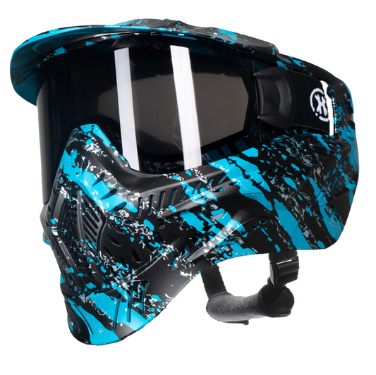 HK HSTL GOGGLE - FRACTURE BLACK/TURQUOISE