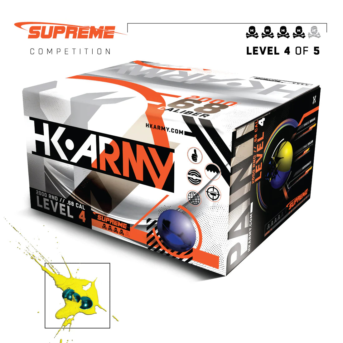 HK SUPREME PAINTBALL (.68 caliber) (BAG)