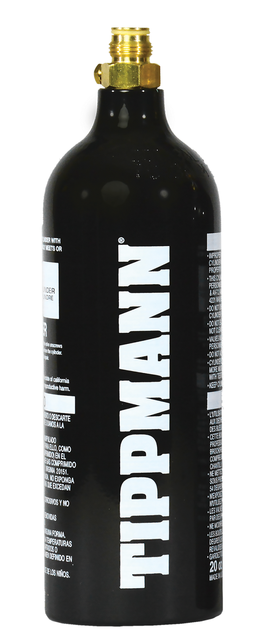 Tippmann 20 Ounce Aluminum CO2 Tank with pin valve
