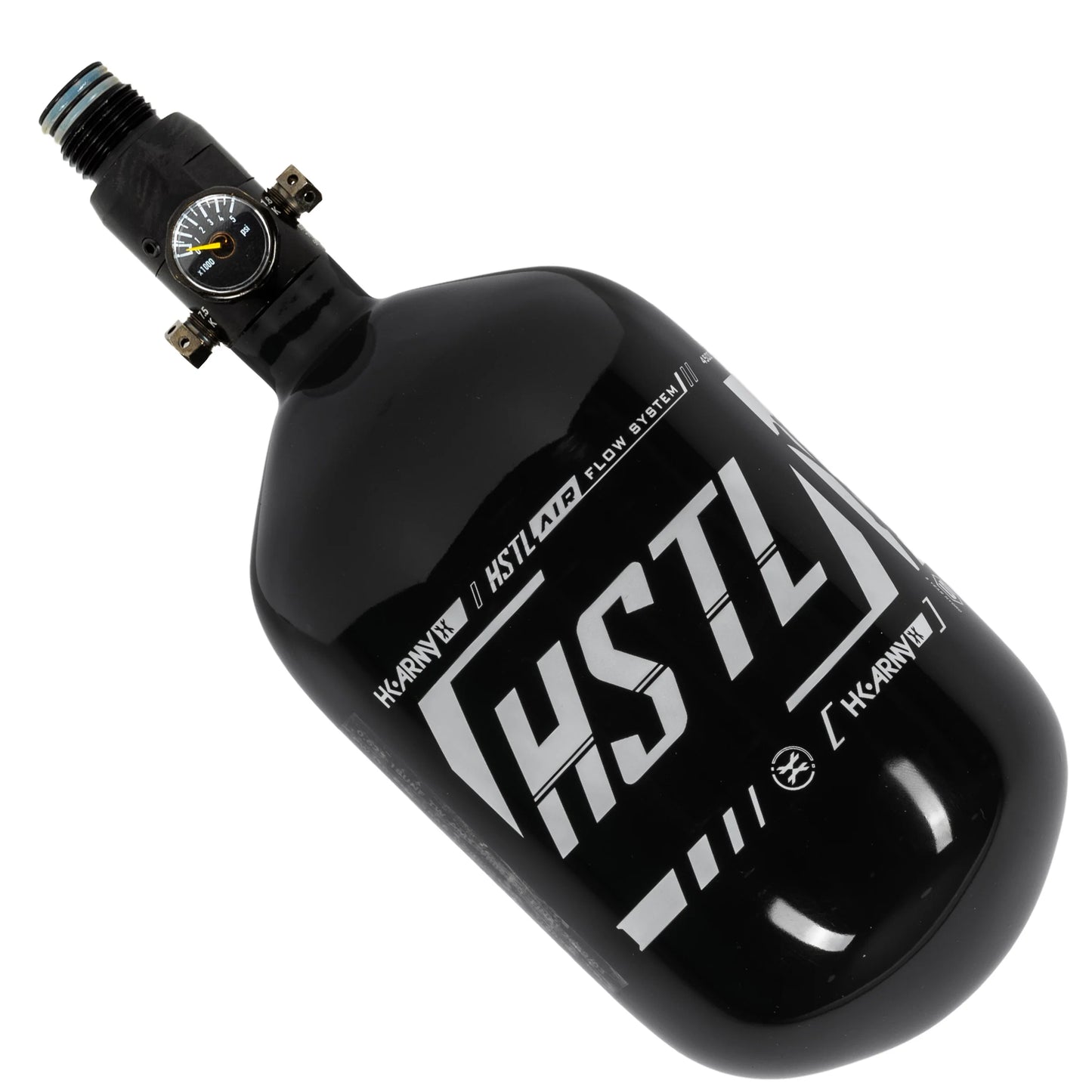 HK 68ci 4500psi HSTL Tank w/ Standard Reg - Black