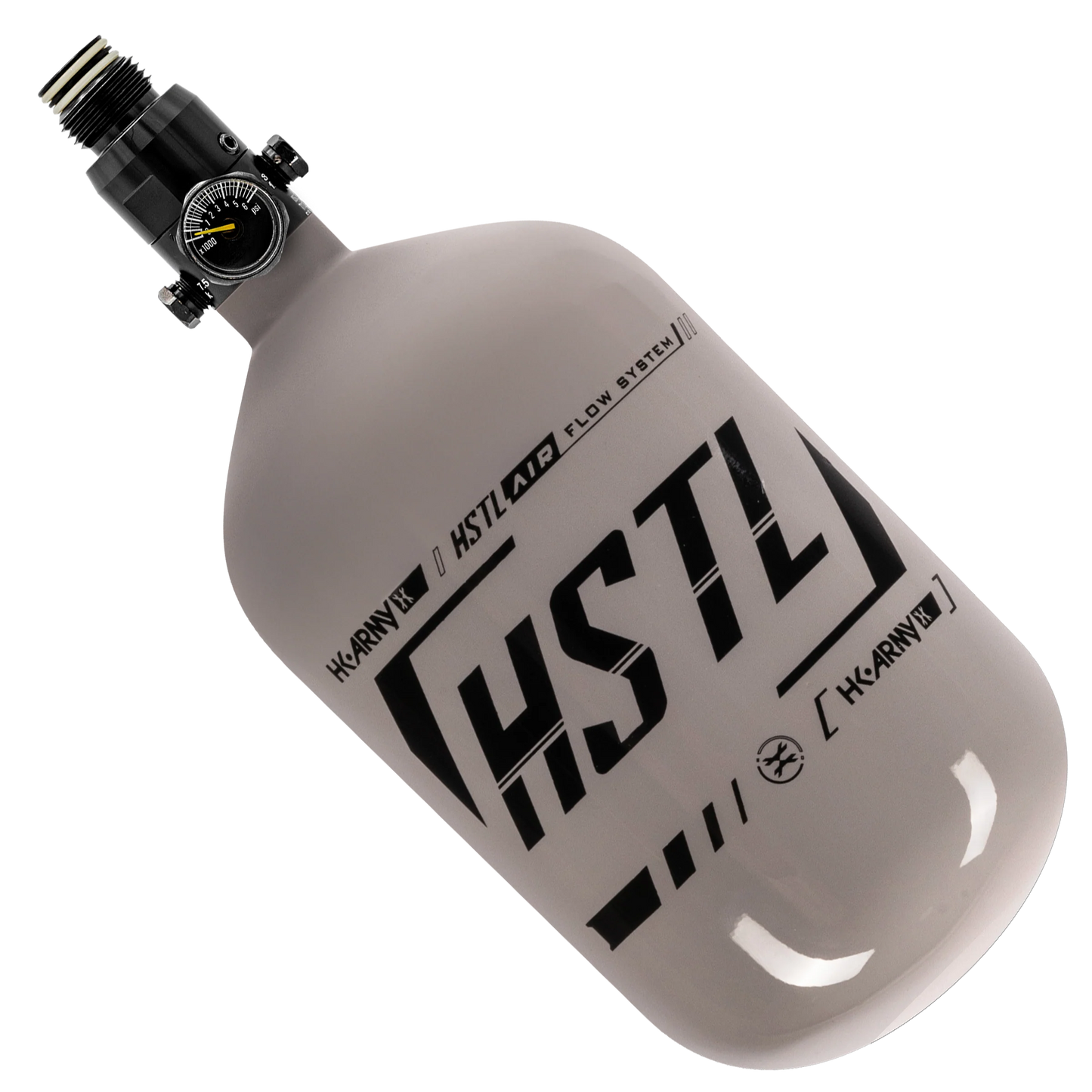 HK 68ci 4500psi HSTL Tank w/ Standard Reg - Grey