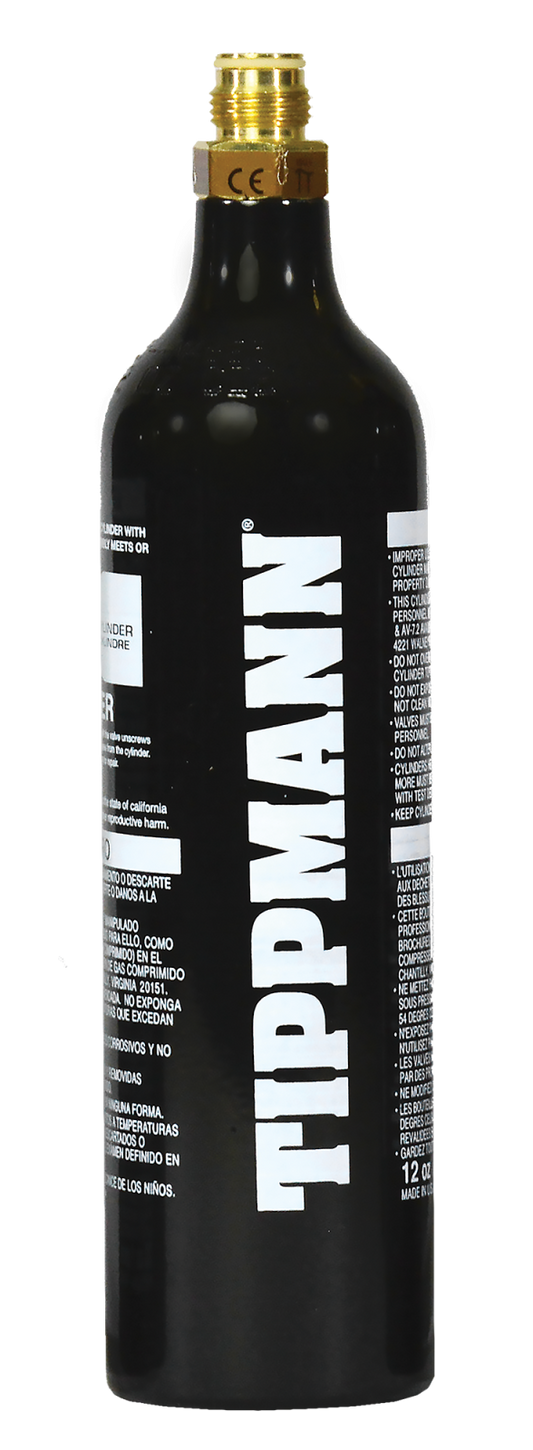 Tippmann 12 Ounce Aluminum CO2 Tank with pin valve