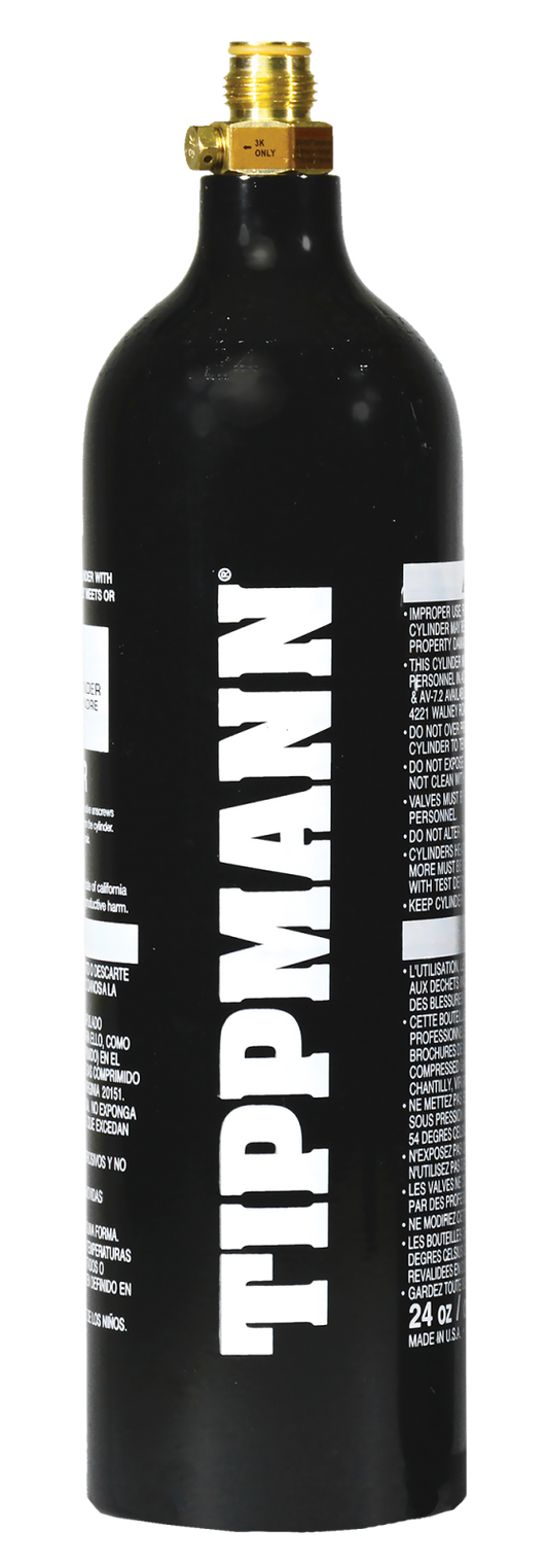 Tippmann 24 Ounce Aluminum CO2 Tank with pin valve