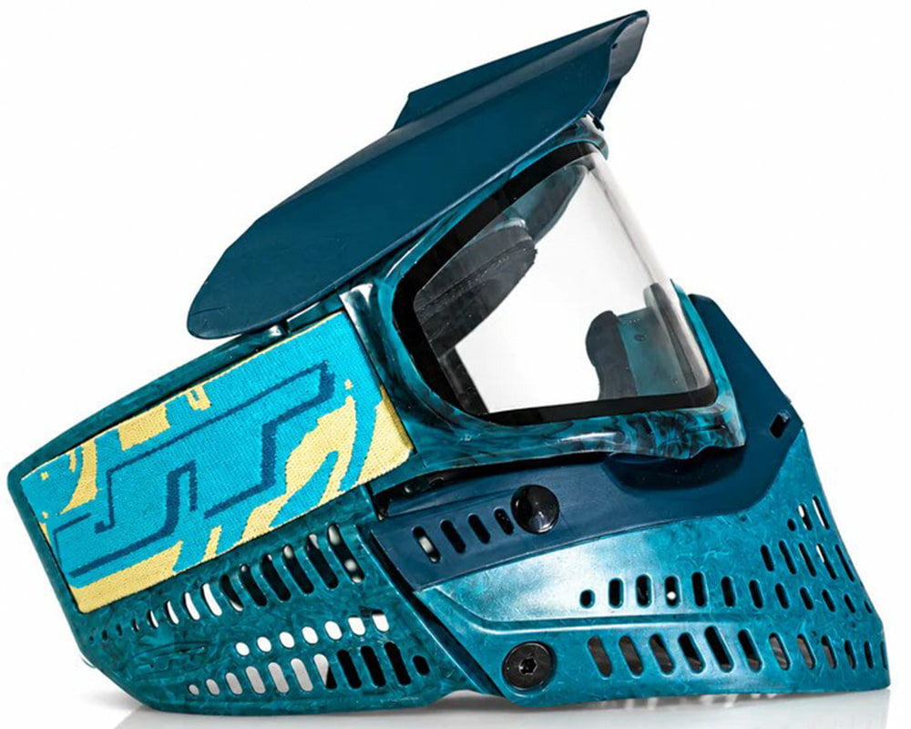 JT ProFlex Paintball Mask - Sea Dogs Blue Nose Away W/Smoke Lens