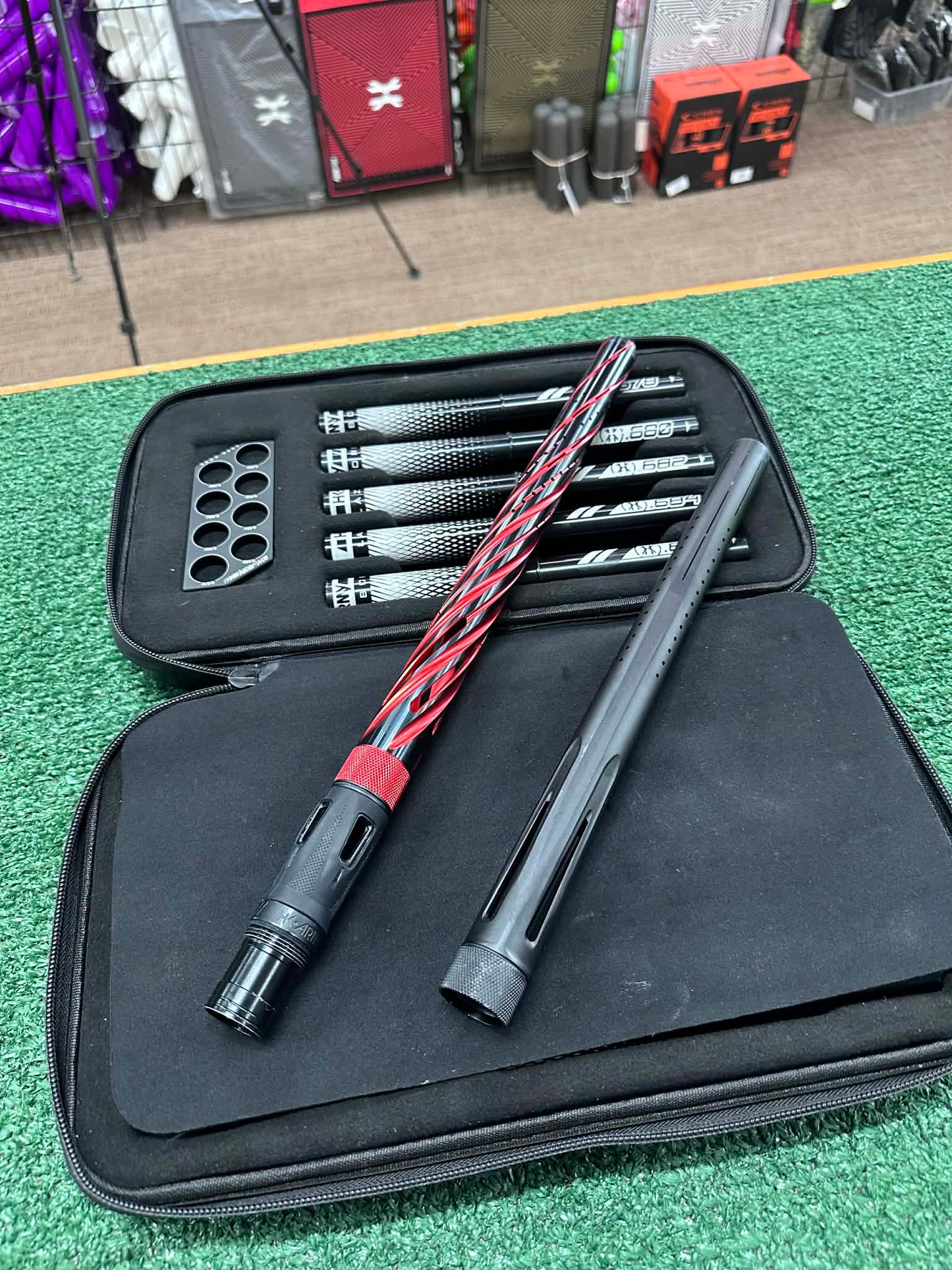 Used HK LAZR kit w/ orbital tip - Black/Red