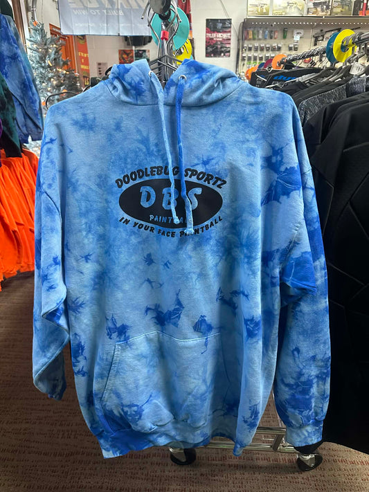 DBS HOODIE - Blue Tie Dye