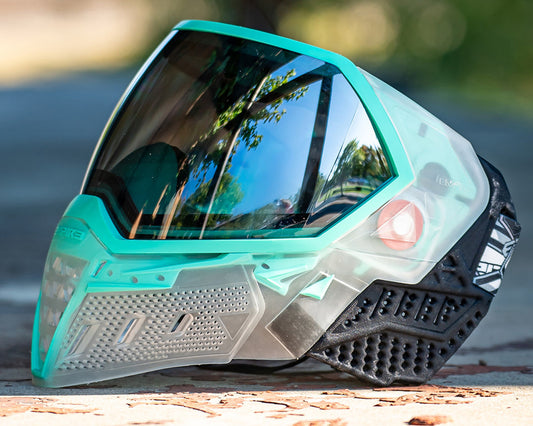 Empire EVS Goggles - Clear/Teal W/ Silver mirror