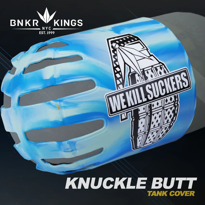 Bunkerkings Knuckle Butt Tank Cover - Grenade Cyan
