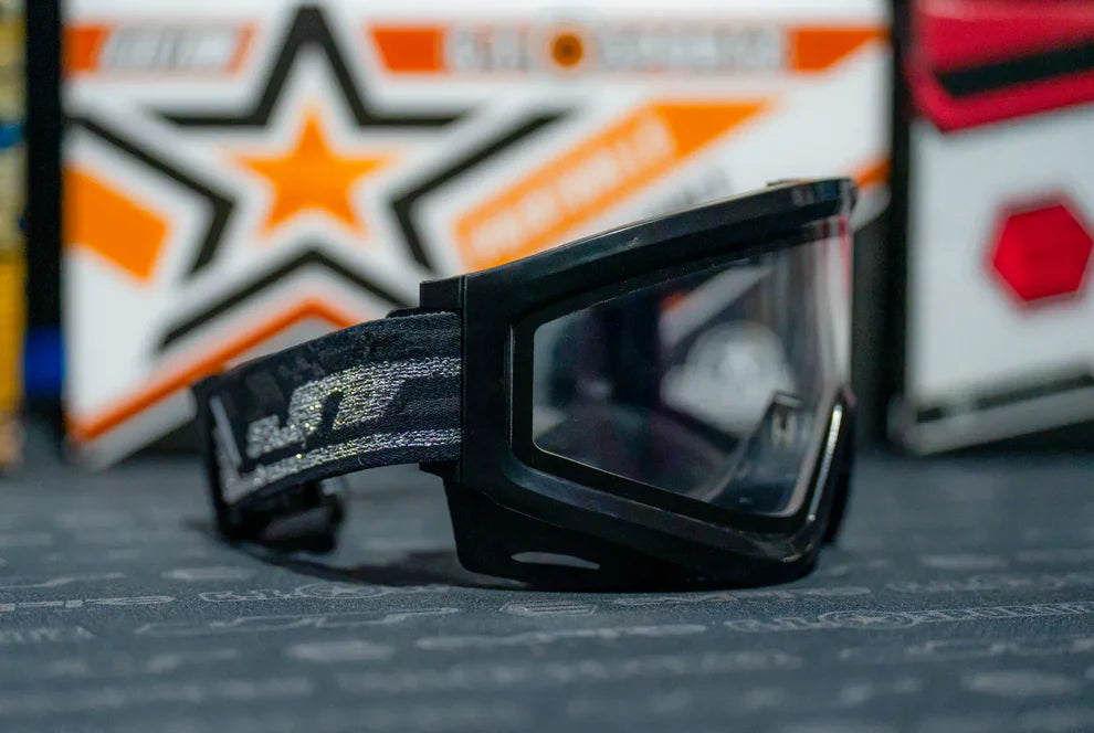 JT QLS Complete Goggle Frame - Black W/ Clear Lens