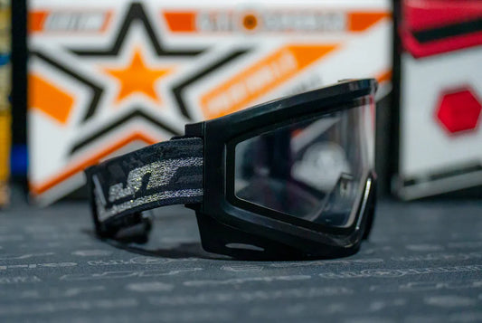 JT QLS Complete Goggle Frame - Black W/ Clear Lens
