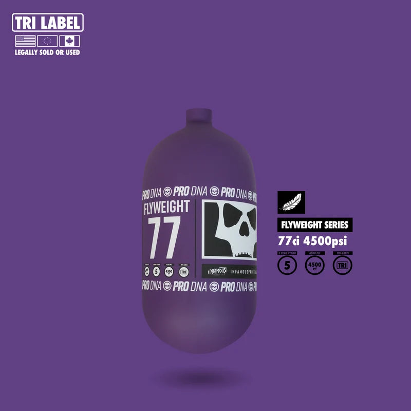 INFAMOUS PRO DNA FLYWEIGHT TANK 77CI -  RC SKULL PURPLE