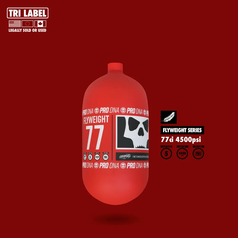 INFAMOUS PRO DNA™ FLYWEIGHT TANK 77CI -  RC SKULL RED
