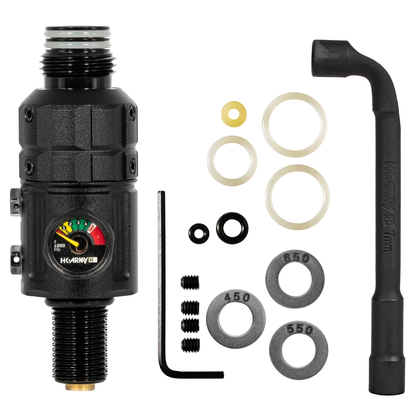 HK Turbine Pro Regulator - Long Body - Adjustable & Rotational - Black