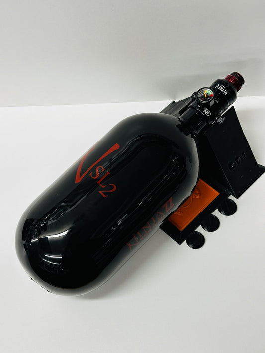 Ninja Superlite 2 77Ci 4500psi Hpa Tank w/ Pro v3 Reg - Black W/ Red Logo