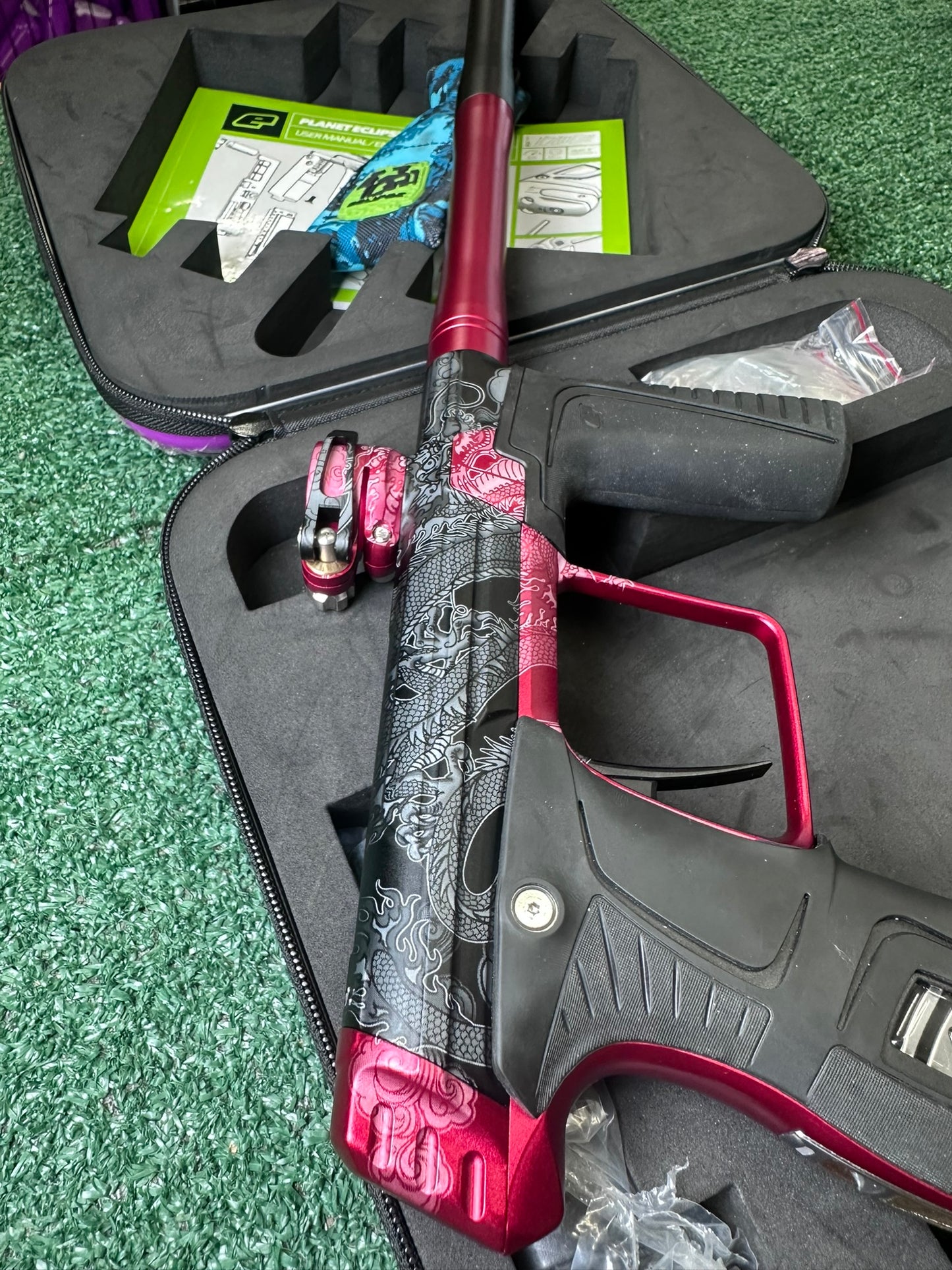 Used Eclipse 170R - Black/Red Lazer engraved(#26560)