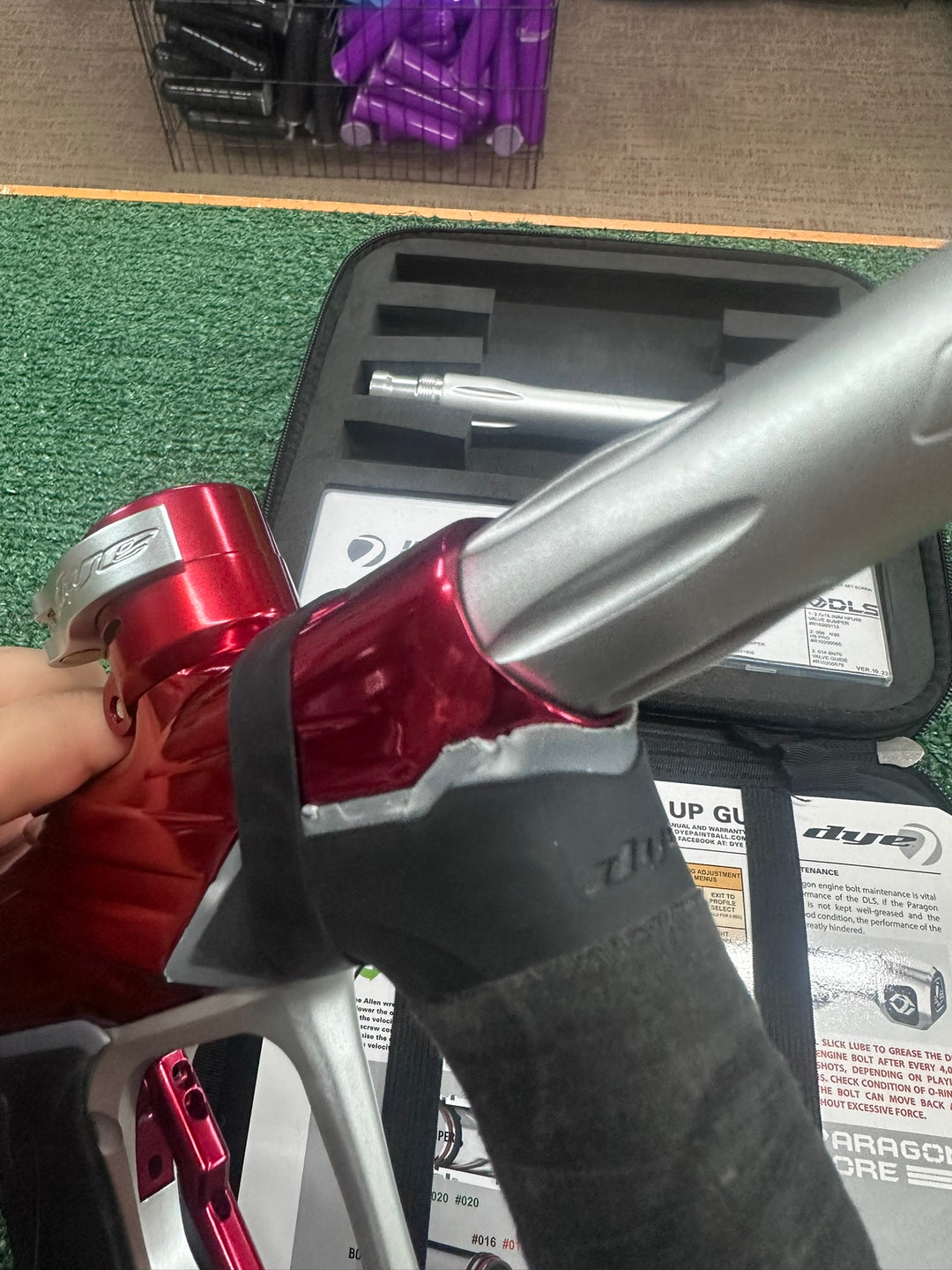 Used DYE DLS - Red/Silver(