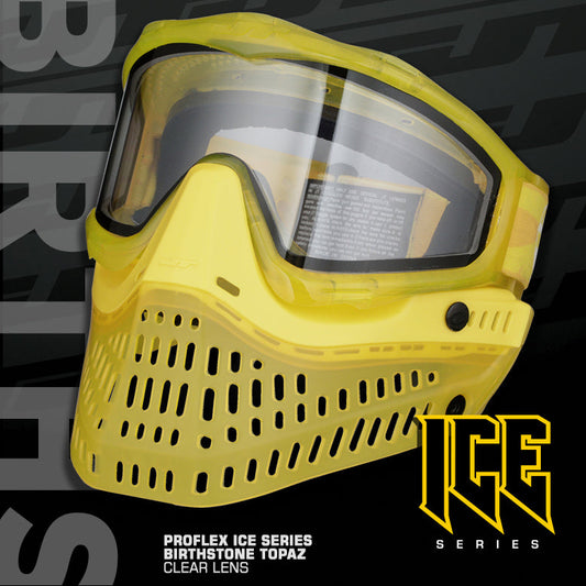 JT ProFlex Paintball Mask - Ice Birthstone Edition - November (Topaz)