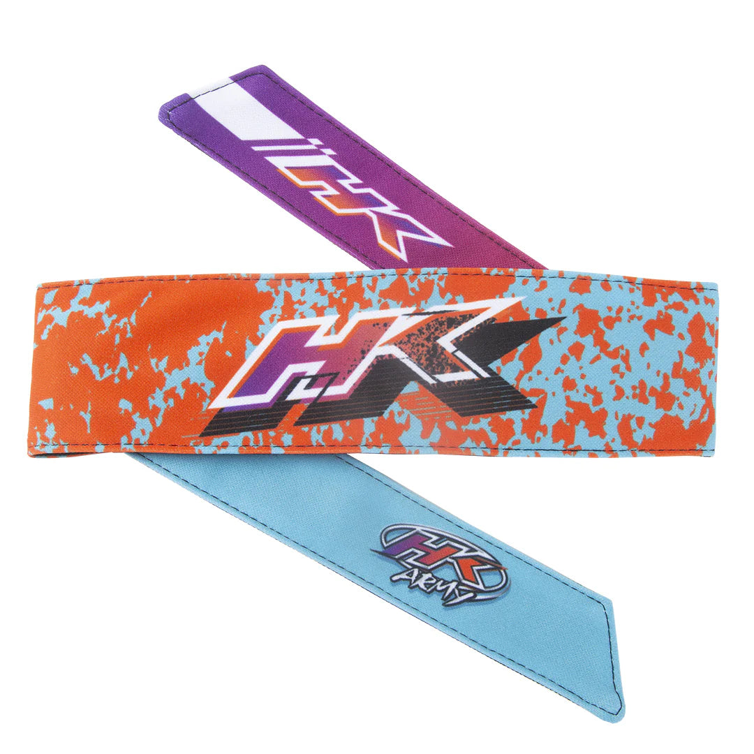 HK Head Band - Retro "Liquid" Orange/Teal