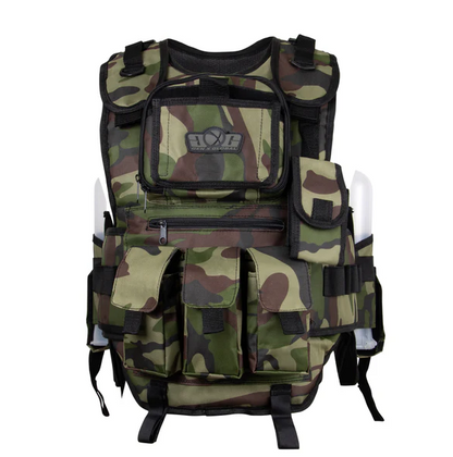 Deluxe Tactical Vest - Woodland Camo