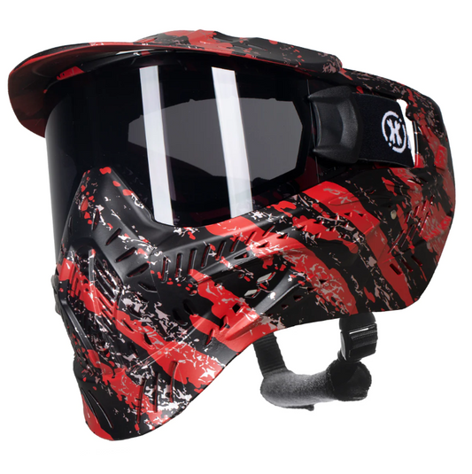 HK HSTL GOGGLE - FRACTURE BLACK/RED