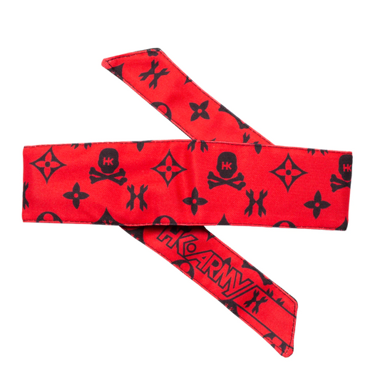 HK Head Band - Monogram Black/Red