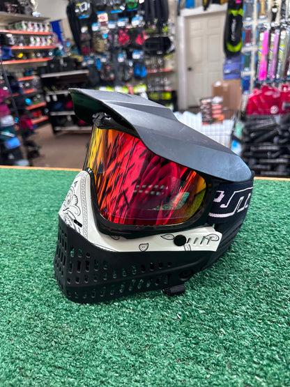 Used JT PROFLEX Goggle Build - White Bandana/Kinetic Ears/ RED Lens