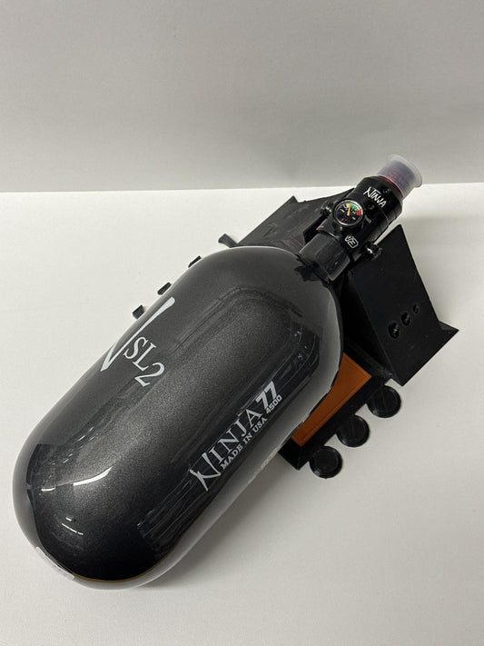 Ninja Superlite 2 77Ci 4500psi Hpa Tank w/ Pro V3 - Gunsmoke with White