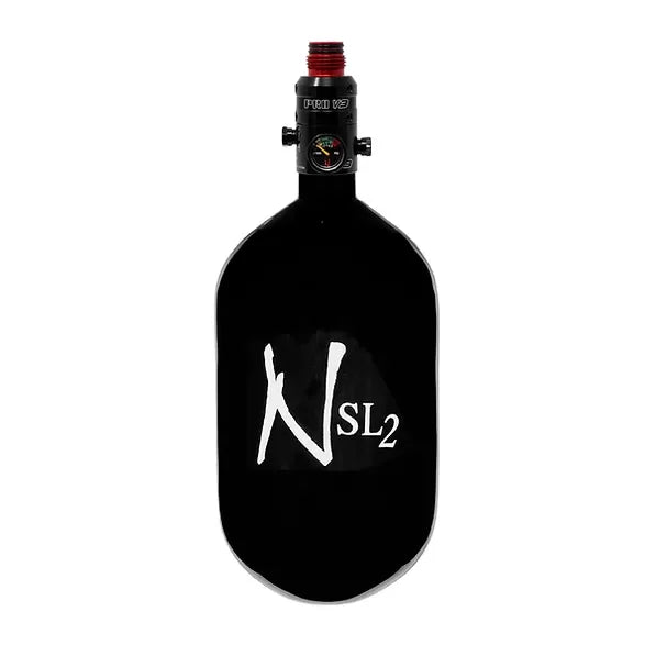 Ninja Superlite 2 68Ci 4500psi Hpa Tank w/ ACE Reg - Black W/ White Logo