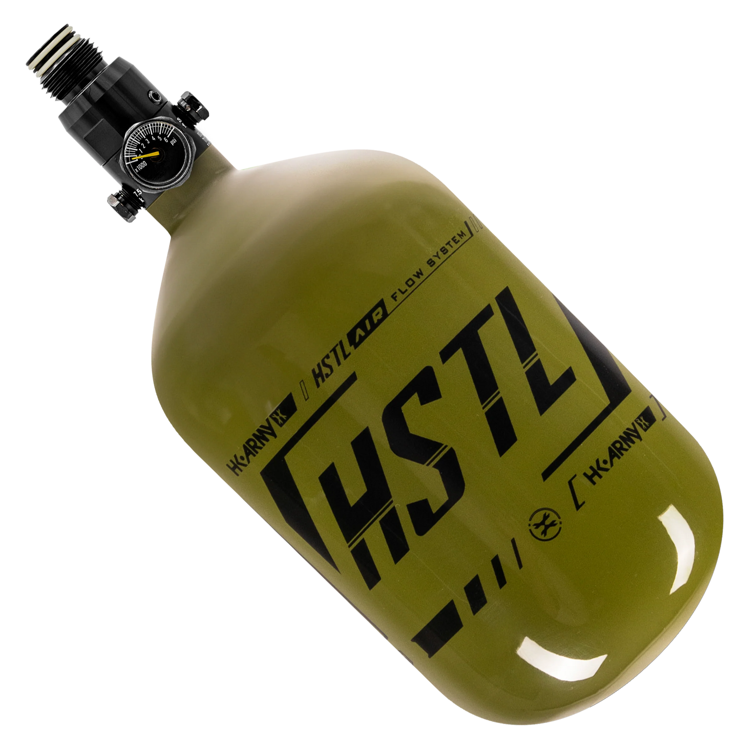 HK 68ci 4500psi HSTL Tank w/ Standard Reg - Olive